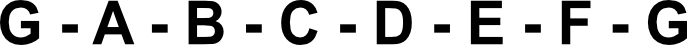 Scale of G root tones