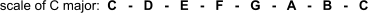 Scale of C major 